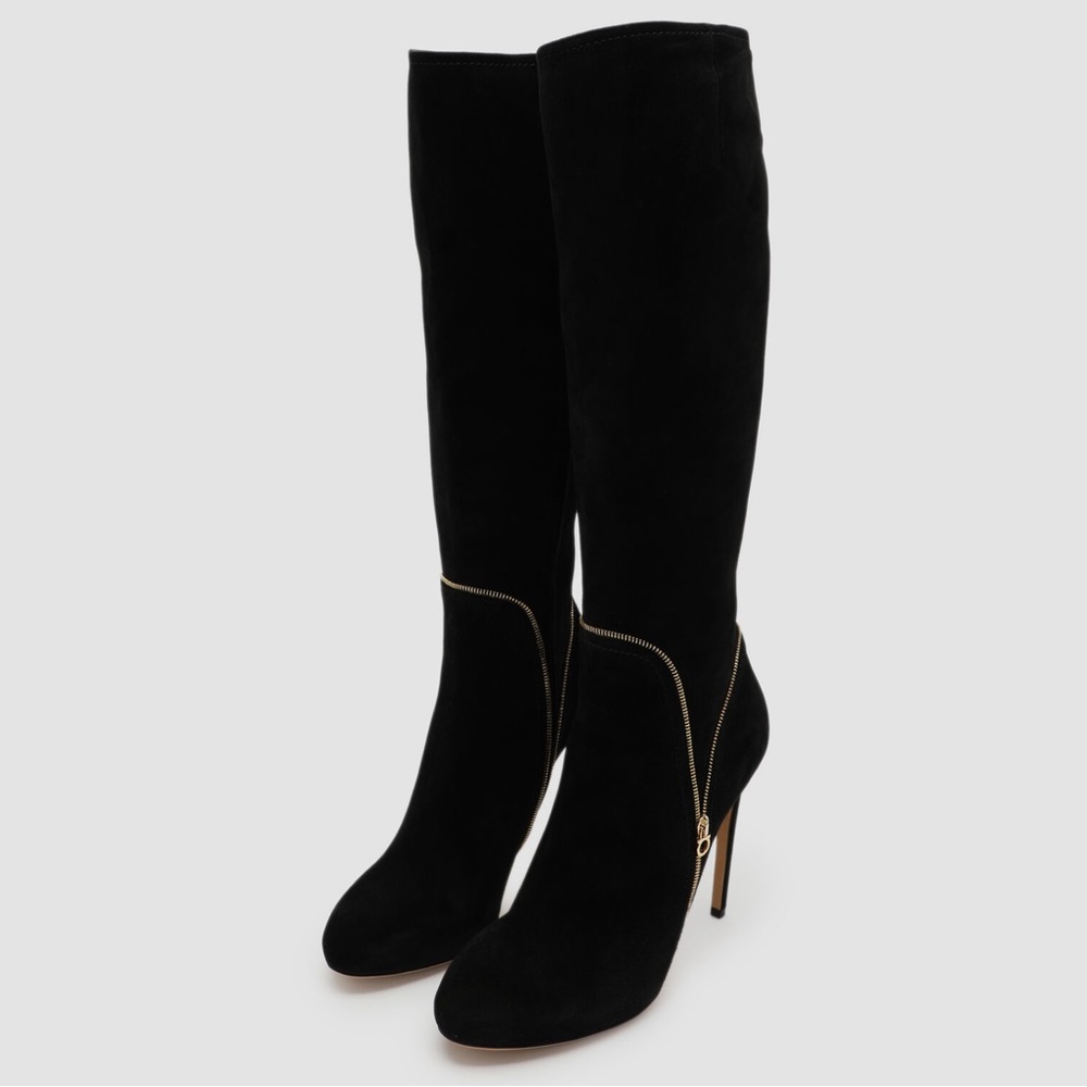Salvatore Ferragamo Black Heeled Boots - Picture 3 of 16